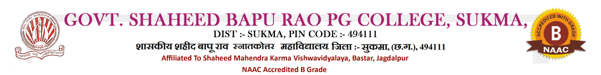 Govt. Shahid Bapu Rao College Sukma | Govt College Sukma